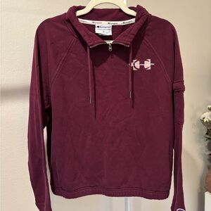 Champion Burgundy Pullover Hoodie